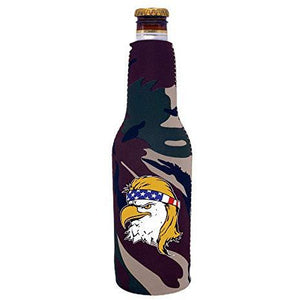 Bald Eagle Mullet Beer Bottle Coolie