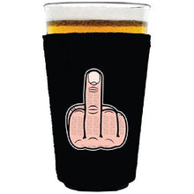 Load image into Gallery viewer, Middle Finger Pint Glass Coolie
