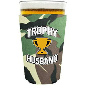 Trophy Husband Pint Glass Coolie