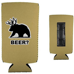 Beer Bear Magnetic Slim Can Coolie