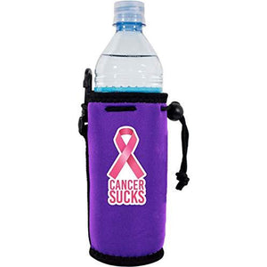 Cancer Sucks Water Bottle Coolie