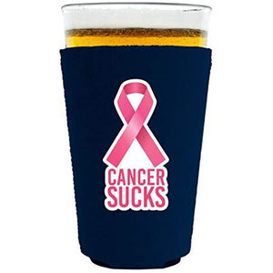 Cancer Sucks Neoprene Pint Glass Coolie