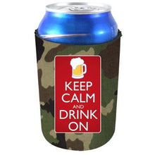 Load image into Gallery viewer, Keep Calm Drink On Can Coolie
