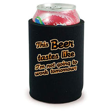 Load image into Gallery viewer, full bottom can koozie with this beer taste like design
