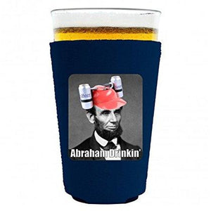 Abraham Drinkin' Pint Glass Coolie