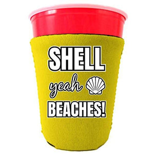Shell Yeah Beaches Party Cup Coolie