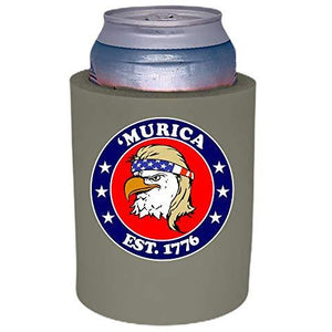 Murica 1776 Thick Foam"Old School" Can Coolie
