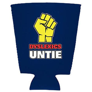 Dyslexics Untie Pint Glass Coolie