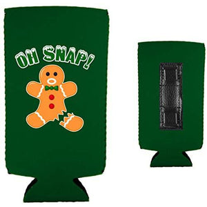 Oh Snap! Gingerbread Man Magnetic Slim Can Coolie