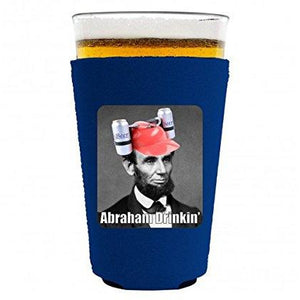Abraham Drinkin' Pint Glass Coolie