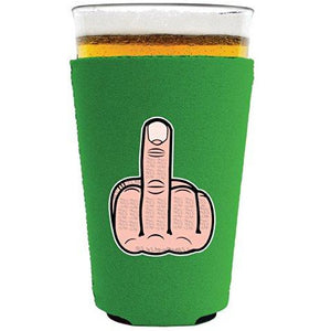 Middle Finger Pint Glass Coolie