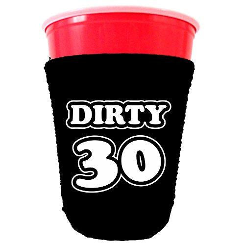 Dirty 30 (thirty) Birthday Party Cup coolie