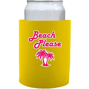 Beach Please Thick Foam"Old School" Can Coolie