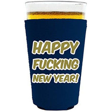 Load image into Gallery viewer, Merry Fucking Christmas and Happy Fucking New Years Pint Glass Koozie Set
