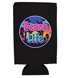 Beach Life 16 oz Can Coolie