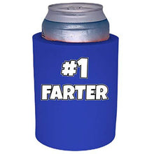 Load image into Gallery viewer, royal blue old school thick foam with number one farter design 
