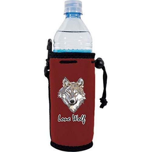 burgundy water bottle koozie with funny 