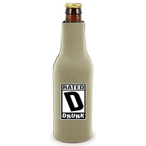 Rated D for Drunk Beer Bottle Coolie