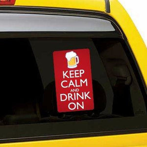Keep Calm and Drink On Vinyl Sticker