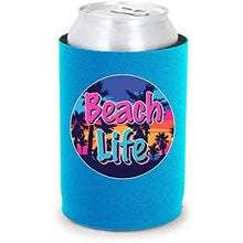 Load image into Gallery viewer, Beach Life Full Bottom Can Coolie

