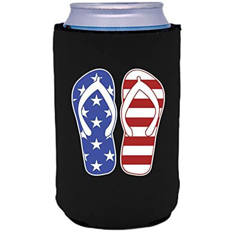 Stars and Stripes Flip Flop Can Coolie