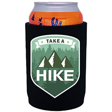 full bottom can koozie with take a hike design