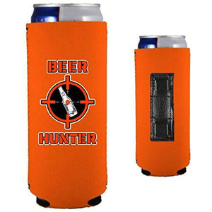 Beer Hunter Slim Magnetic Can Coolie