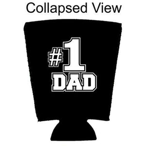 #1 Dad Pint Glass Coolie