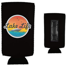 Load image into Gallery viewer, Lake Life Magnetic Slim Can Coolie
