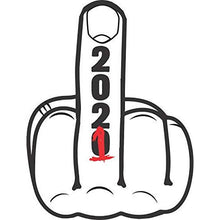 Load image into Gallery viewer, 2021 Middle Finger Vinyl Sticker 5 Inch, Indoor/Outdoor
