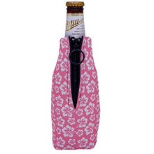 Load image into Gallery viewer, Hibiscus Pattern Beer Bottle Coolie
