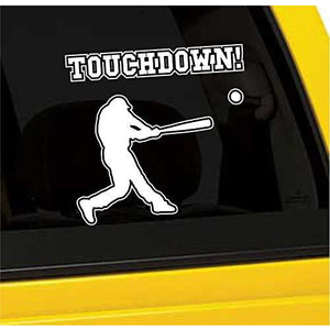 Touchdown Baseball Vinyl Sticker