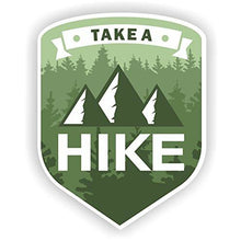 Load image into Gallery viewer, vinyl sticker with take a hike design
