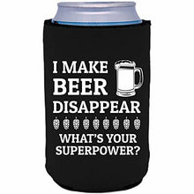 Load image into Gallery viewer, 12 oz can koozie with i make beer disappear design 
