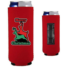 Load image into Gallery viewer, Merry Christmas Reindeer Humping Magnetic Slim Can Coolie
