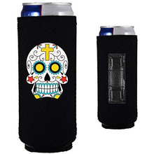 Load image into Gallery viewer, Sugar Skull Magnetic Slim Can Coolie

