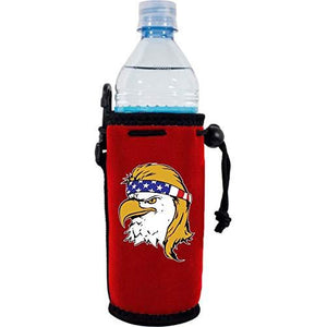 Bald Eagle Mullet Water Bottle Coolie