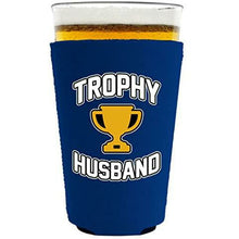 Load image into Gallery viewer, Trophy Husband Pint Glass Coolie

