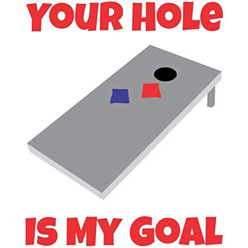 vinyl sticker with your hole is my goal design