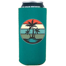 Load image into Gallery viewer, Retro Palm Trees 16 oz. Can Coolie
