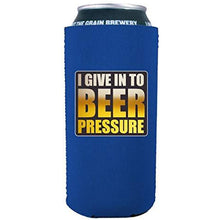 Load image into Gallery viewer, 16oz can koozie with funny beer pressure design
