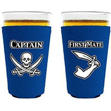 Load image into Gallery viewer, Captain and First Mate Pint Glass Coolie Set
