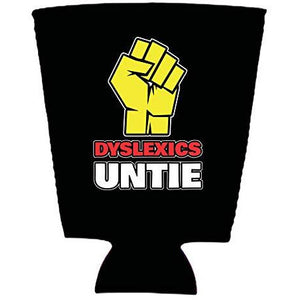 Dyslexics Untie Pint Glass Coolie