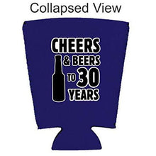 Load image into Gallery viewer, Cheers &amp; Beers to 30 Years Pint Glass Coolie
