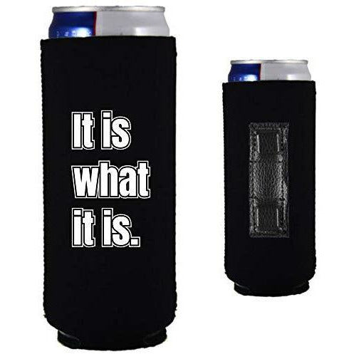 magnetic slim can koozie with 