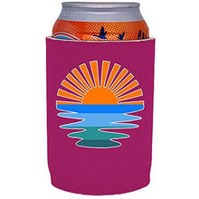 Load image into Gallery viewer, Retro Sunset Full Bottom Can Coolie
