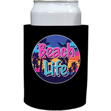 Load image into Gallery viewer, black old school thick foam with beach life design

