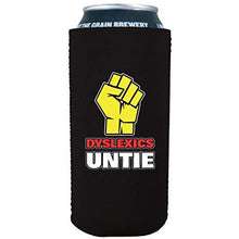 Load image into Gallery viewer, 16 oz can koozie with dyslexics unite
