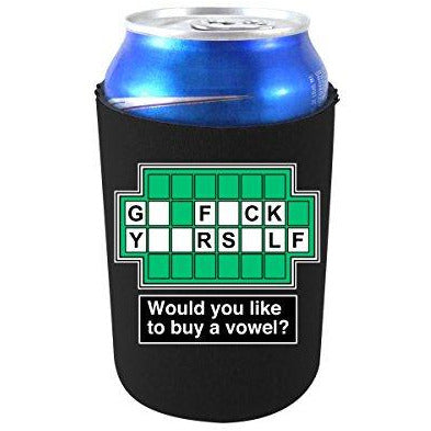 can koozie with go f yourself design