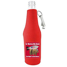Load image into Gallery viewer, Right to Arm Bears Beer Bottle Coolie With Opener
